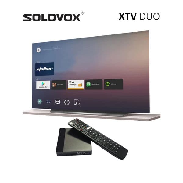 SOLOVOX XTV DUO Android 11 Stalker TVBOX 2G 16G Xtream Decoder TV S905W2 4K AV1 Media Player XTVDuo Live Streaming STB