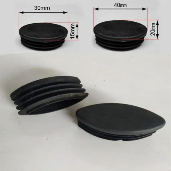 20Pcs Olive Tubes Plug Pipe Blanking End Cap Non-slip Table Foot Dust Cover Chair Leg Socks Floor Protector Pad Furniture Parts