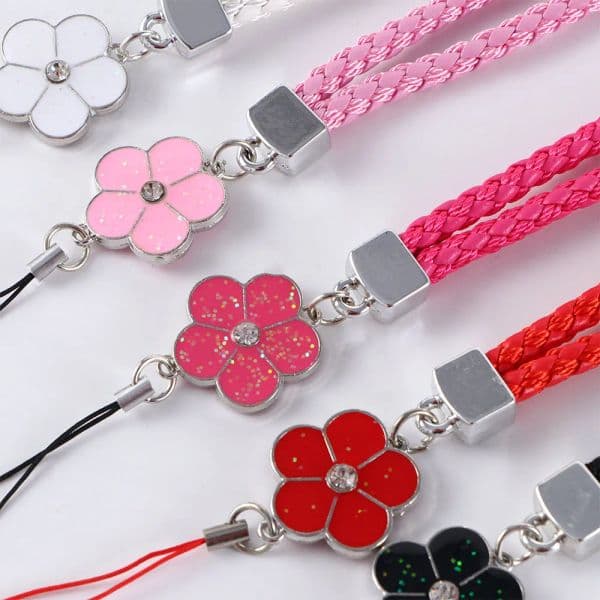 Universal Wrist Anti-Lost Hanging Cord PU Leather Rope Mobile Phone Smart Phone Key Holder Ring Strap Cell Phone Lanyard