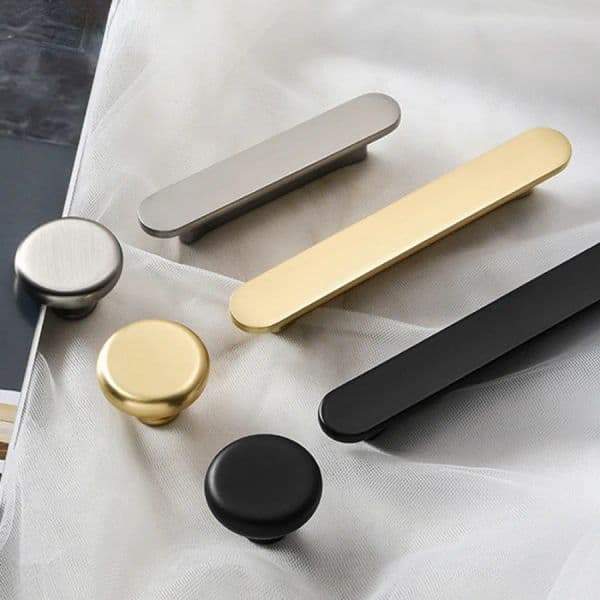 64-192mm Hole Distance Knobs and Handles for Drawers Nordic Style Zinc Alloy Cabinet Handles Furniture Fittings