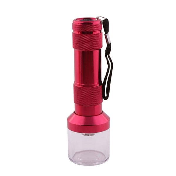 Aluminum Alloy Electric Tobacco Grinder Crusher Torch Shape Herb Smoke Grinders Pollen Cigarette Metal Handheld Chopper Cracker EW0280