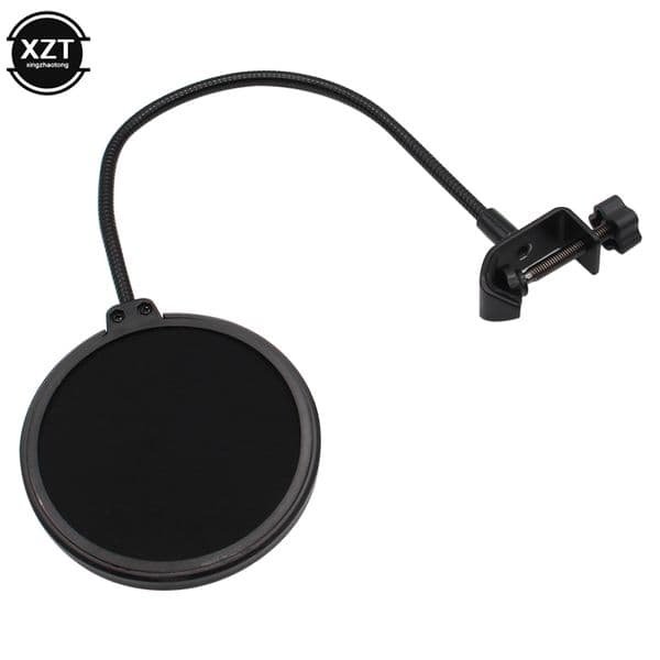 Durable Layer Windscreen Studio Microphone Professional Flexible Mask Mic Pop Filter Bilayer Shield for Speaking Recording