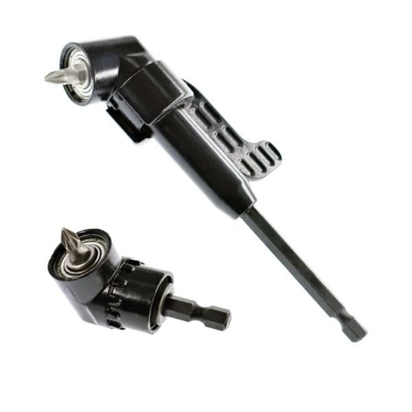 1pcs Hex Bit 105 Degree Angle Screwdriver Socket Holder Adapter Adjustable Bits Drill Angle Screwdriver Batch Head Black Silver