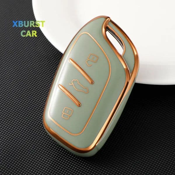 TPU Key Cover Case Keyring Shell Fob Keychain Holder for Roewe new RX3 RX8 ERX5 RX5 I6 I5 MG4 MG5 MG6 MG ZS EV 2025 HS EHS ZX GT