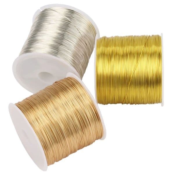 100M/Roll Gold Sier Color Copper Wire for Bracelet Necklace DIY Colorfast 2025 Beading Wire new Jewelry Cord String Handcraft Making