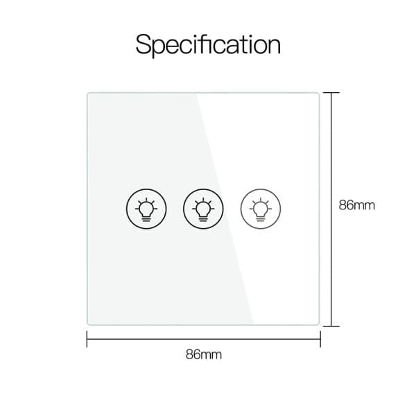 Smart ZigBee Multi-gang Light Dimmer Switch new Independent Control Smart Tuya APP Control Works 2025 with Alexa Google Home 1/2/3 Gang