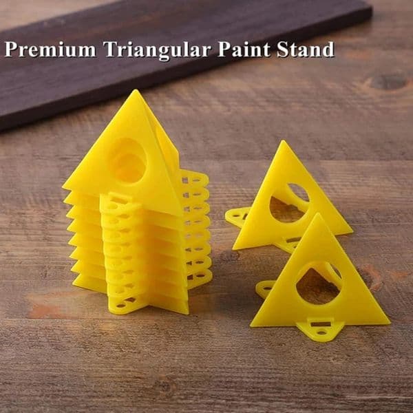 new 10pcs Pyramid Stands Set Triangle Stands Paint Tool Triangle Paint Pads 2025 Feet for Woodworking Carpenter Accessories Paint Pads