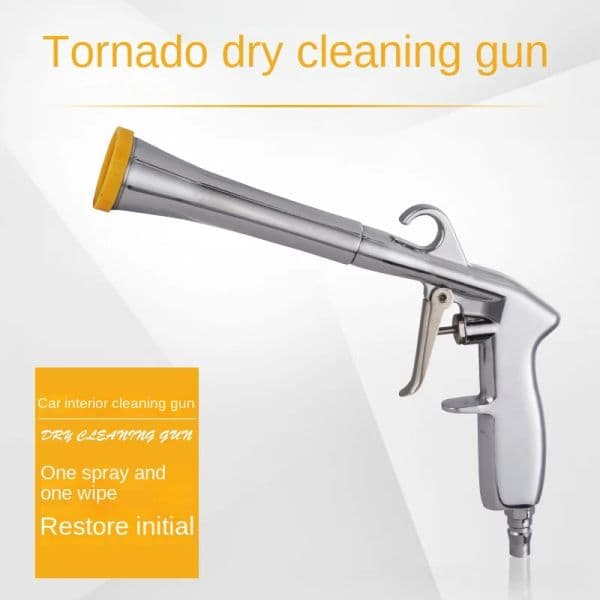 Car Beauty Tools Tornado Interior Cleaning Gun with Hairbrush Dust Blowing Cleaning Brush Dry Cleaning Gun Spray Gun