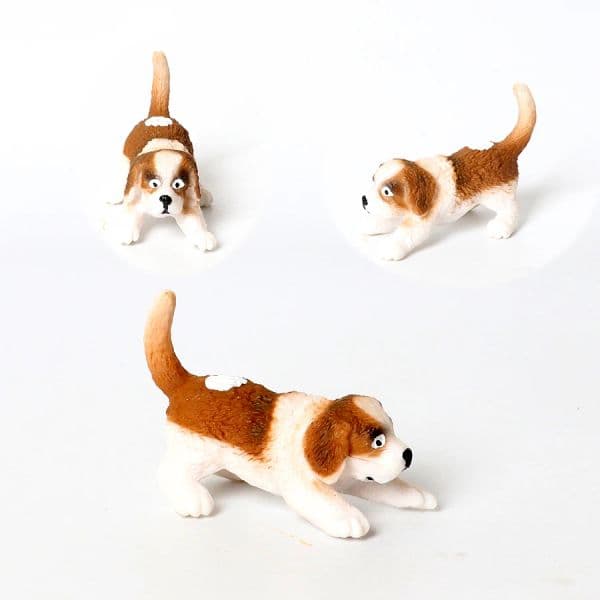 Realistic Mini Dog Figurines Labrador,Poodle,Bulldog Puppy 2025 new Figures Playset Cake Topper Easter Eggs Christmas Birthday Gifts