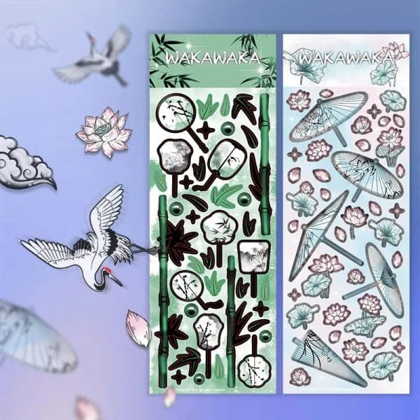 new Featuring Chinese-style Ancient Trends Stickers Laptop Stickers 2025 Scrapbooking Deco Sticker Chinese DIY Toploader Decor Stationery