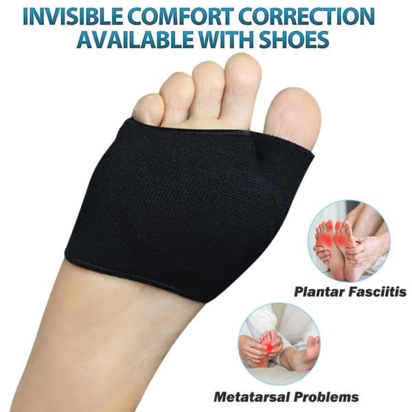 Pexmen 2Pcs Metatarsal Pads for Women and Men Ball of Foot Cushions Forefoot Pads for Mortons Neuroma Metatarsalgia Relieve Pain