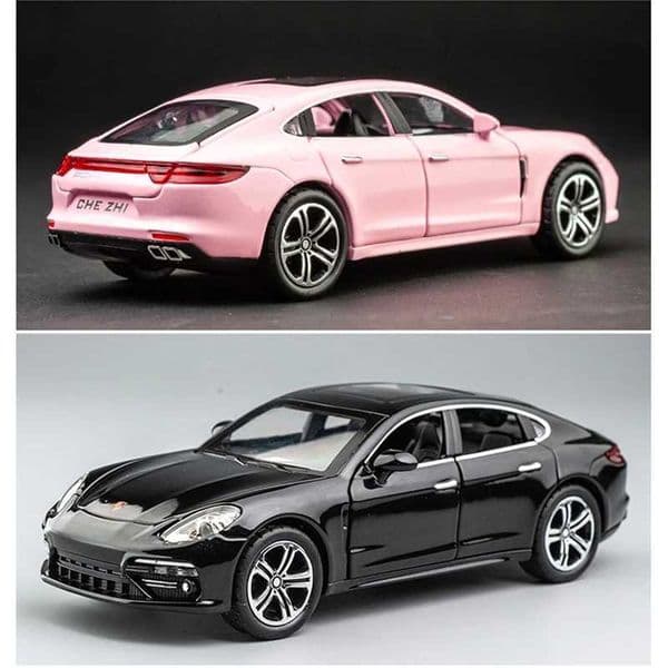 2026 New New Diecast Model Cars 1 32 Porsche Panamera Handmade Metal Used For Silation Childrens Toy Car T240524 Free Shipping E