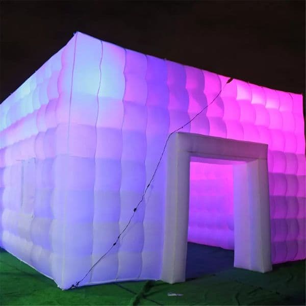 Giant Cube tent Marquee Inflatable Cabinet Oxford Nylon Fabric Large Square Cubic House Wedding Party With Windows For Event