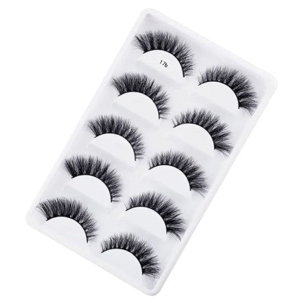 1Pairs Magnetic Lashes 3D Mink Eyelashes Handmade False Eyelashes Magnetic Eyeliner With Tweezer Makeup Set