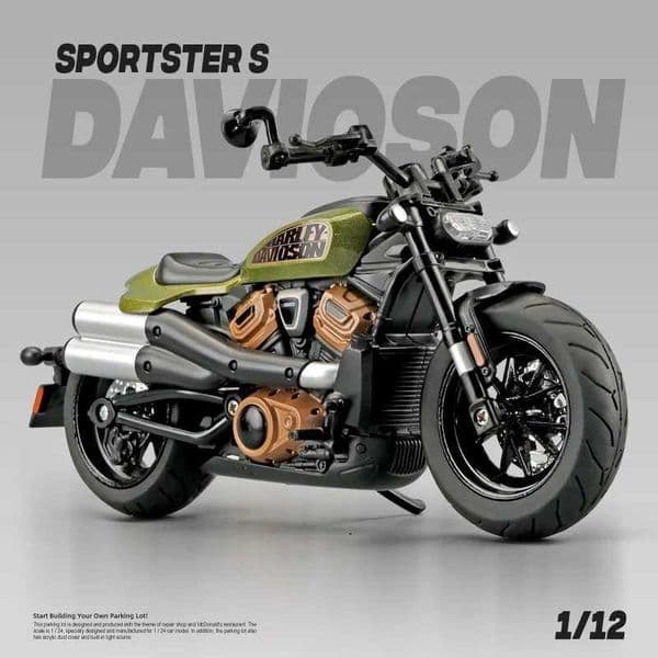 Plane Diecast Cars 1 12. Harley SPORTSTER S slot car Motorcycle High Simulation Die Casting Metal Alloy Model Car Audio Light Series Childrens Toy Gifts Car T