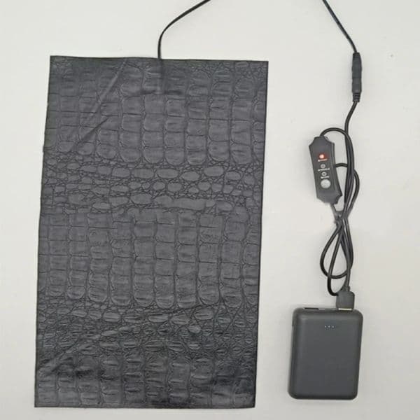 K5DC Leather Heating Mat Pad Electric Heated Carpet USB Power Supply Adjustable Temp