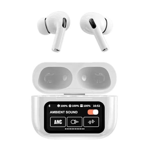2026 New HOT A9 Pro Earphone Wireless Bluetooth 5.4 Headphone ANC Noise Cancelling Earbuds In Ear Touch Screen With HD Mic Call Headset Free Shipping