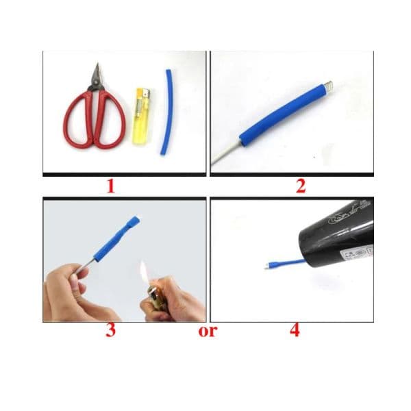 1M Cable Protector Heat Shrink Tube Organizer Cord Management Cover For Android iPhone 7 7p 8 8p1010 Xs 12 13 Earphone MP3 USB