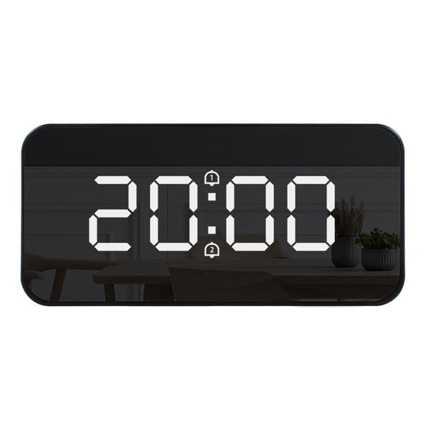 Digital Alarm Clock LED Temperature Meter Electronic Table Desk Clocks Snooze USB Nightlight Home Decor