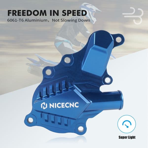 NICECNC ATV Water Pump Cover Guard Protecror For YAMAHA RAPTOR 700 GYTR EDITION 2007 700R 2012 16-22 SPECIAL EDITION Black Blue