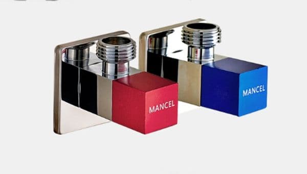 Vidric chrome thick brass bathroom filling valve bathroom accessories plumbing products with red and blue mark