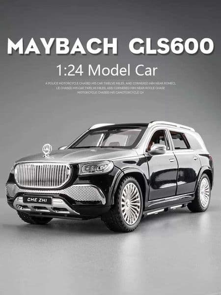 Plane Diecast Cars slot car 1 24 Benz Maybach Gls600 Alloy Model Sound And Light Pull Back Toy Car Suv Off-Road Vehicle Boy Collection Decoration Gift Car Tra
