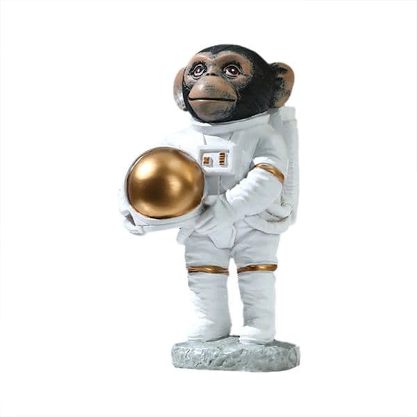 Astronaut Figurine Decor Polyresin Astronaut Statue Creative Space Dog Monkey Ornament Space Themed Ornament Desk Home Decor 240527