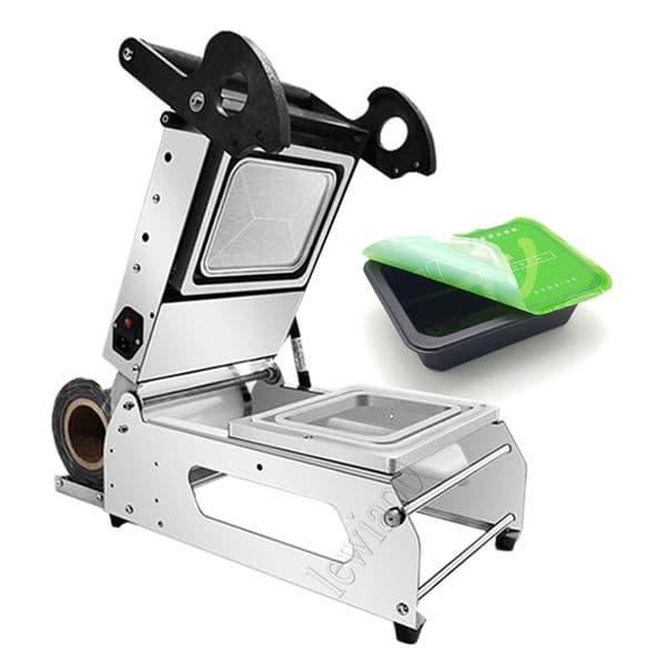 Manual Plastic Lunch Box Sealing Machine Trays Packing Sealer For Food Takeout Packaging Lock Fresh Sealing Machine