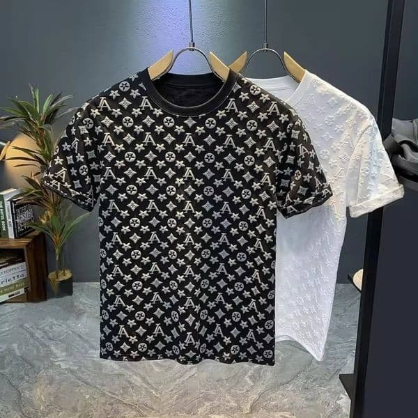 Mens T Shirt Short Sleeves Summer 2 Colors Shirts Men Loose Tees Clothes For Women Men T-Shirt Size M-4XL