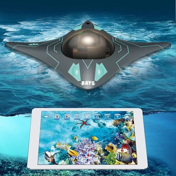 APP WIFI Real-time Transmission RC submarine with camera Six-way Underwater HD Camera remote control Fish Outdoor Children Toy 240518