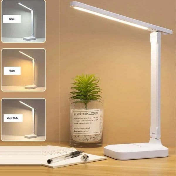 Foldable Table Lamp Led Reading Desk Lamp 3 Type Stepless Dimmable Touch Bedside Eye Protection Night Light USB Chargeable lamp Z241130