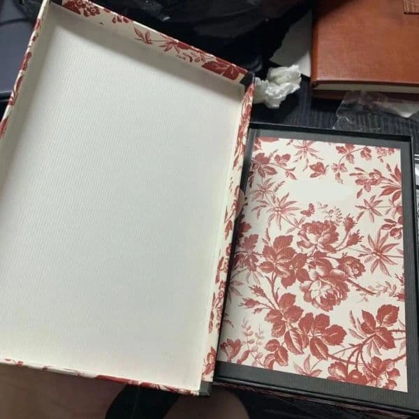 wholesale Vintage Designer Floral Notepads Office Business Book Notebook Gift Hardcover Blank Page Diary Notebooks With Box-a