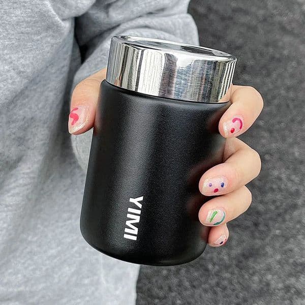 Mini Insulated Cup for Girls Simple Compact Convenient Stainless Steel Portable Coffee Cup Household Kitchen Supplies 241202