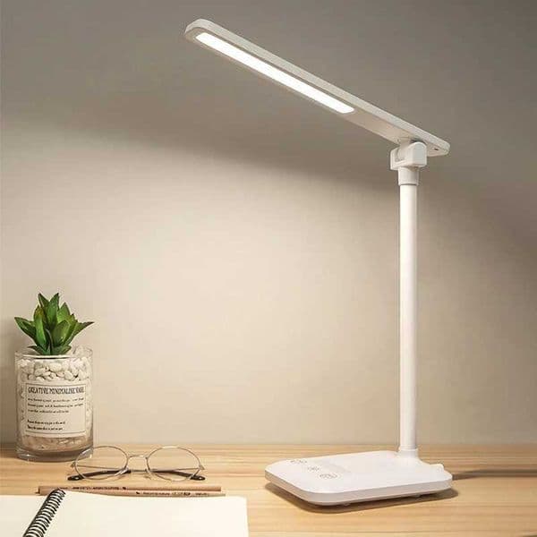 LED Desk Lamp 3 Levels Dimmable Touch Night Light USB Rechargeable Eye Protection Foldable Table Lamp For Bedroom Bedside Desk Z241130