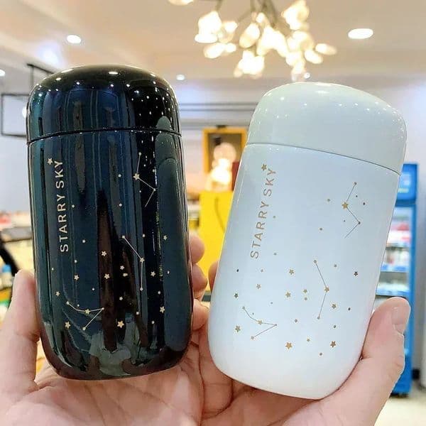 Thermos Bottle Starry Sky Mini Small Capacity Leakproof Coffee Mug 304 Stainless Steel Vacuum Flask 200ML Thermo Bottle 241202