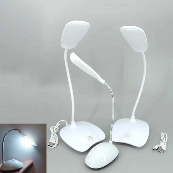 Small Table Lamp for Bedroom AAA Battery Powered LED Desk light Lamp Study Book Reading Lights Bedside Student Office Lamp Z241130