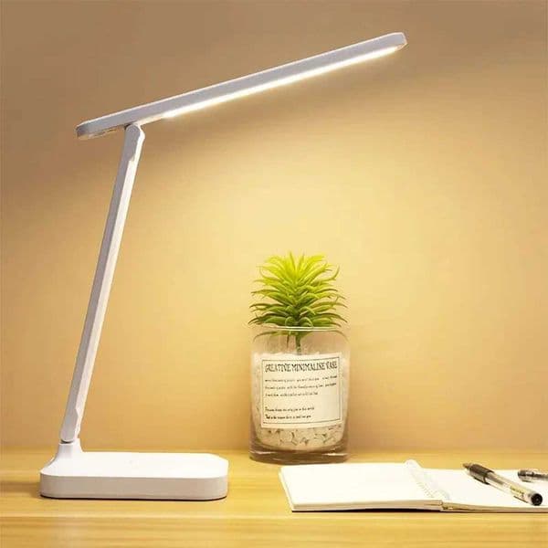 Folding Table Lamp USB Touch Dimmable Night Light Student Dormitory Reading Eye Protection Bedroom LED USB Charge Desk Lamp Z241130