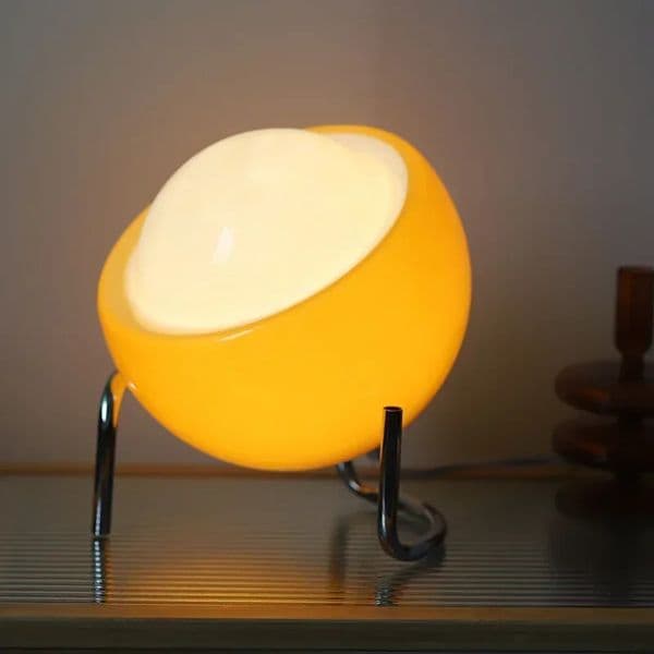 Winfordo Bauhaus medieval desk lamp glass creative desk lamp Nordic retro night lamp bedroom living room 241203