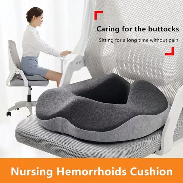 Hemoglobin pad health care cushion Sciatica coccyx bed pain doughnut shape sitting pain relief travel office memory foam 241205