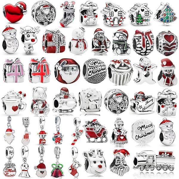 Charming Snowman Charms With White Face Black Hat Red Scarf And Silver Buttons Bracelet Charm Cute Design Diy Jewelry High Grade Accessories Wholesale