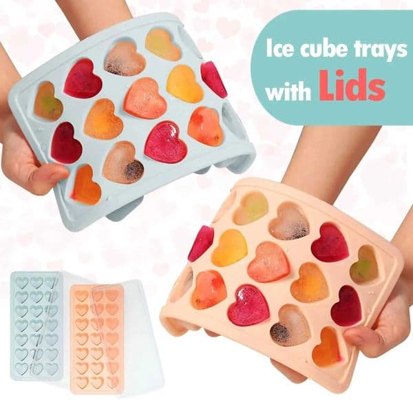 21 Grid Ice Cube Tray Silicone Mold Heart Shape Ice Cube Tray Mold Ice Maker Non-toxic Reusable Bar Pub Wine Ice Blocks Maker M241206