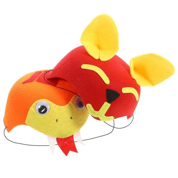 Carnival Party Hats Snake Fox Stage Performance Props Outdoor Gifts Orange Supplies ChildXJ241207