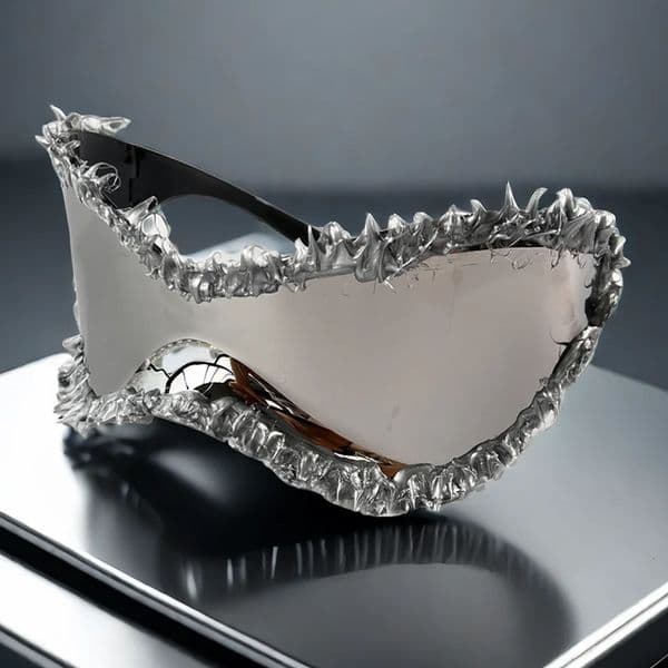 Futurist sunglasses for both men and women large frame punk style wrapped around a shield oversized sunglasses borderless sunglasses 241206
