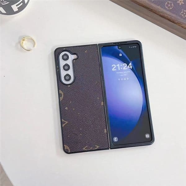 Fashion retro flowers Phone Case For Samsung Galaxy Z Flip 7 6 5 4 3 5G Z fold 7 6 5 Z flod3 4 luxury pu Leather Shockproof Full Protective cover