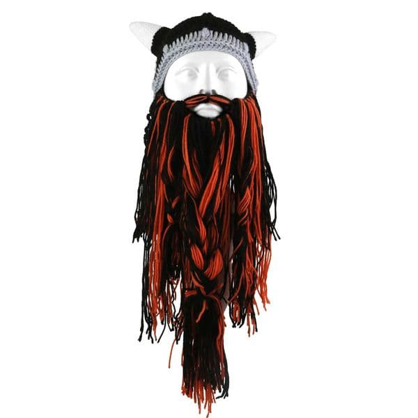 Long Bearded Viking Bean Creative Personalised Party Hat Bearded Big Bullhorn Funny Cap Magical Winter Halloween Prop HatXJ241207