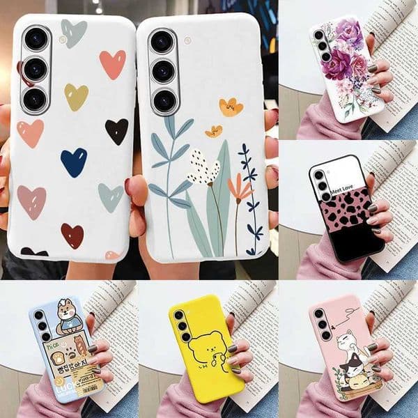 New Arrival Designer Phone Case For Galaxy A25 5G Cute Heart shaped Flower Back Cover Soft Silicone Matte Protection Funda Suitable for A 25 Galaxy A25 Packag Z241209