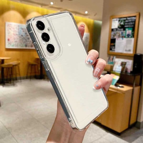 Designer Phone Case For Galaxy A55 A35 A25 A15 5G Coque Luxury HD Transparent Soft Silicone Shockproof Phone Cover Fundas M241209