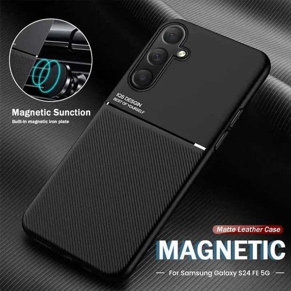 Hot Sale Designer Phone Case For Galaxy S24 FE 5G Sumsun S24FE S 24FE 24 FE 2024 TPU soft frame camera protection Fundas magnetic leather shell T241209