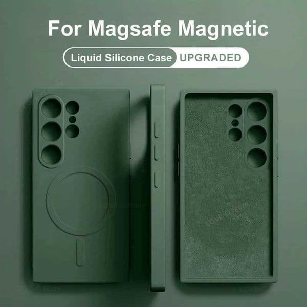 New Arrival Designer Phone Case For Galaxy S24 S23 Ultra Plus S24Ultra magnetic wireless charging case with soft back cover Z241209