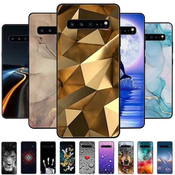Hot Sale Suitable for S10 5G shell S10 Plus shockproof marble black shell suitable for Galaxy S10 Plus S10e cover silicone back bumper S10+ T241209